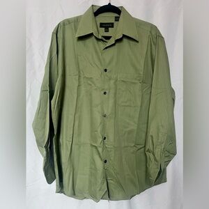Axist Sage Green Shirt with Black Collar